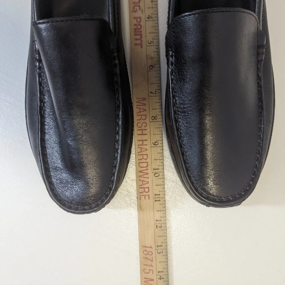 Croft & Barrow Men's Black Leather Loafers Size 10